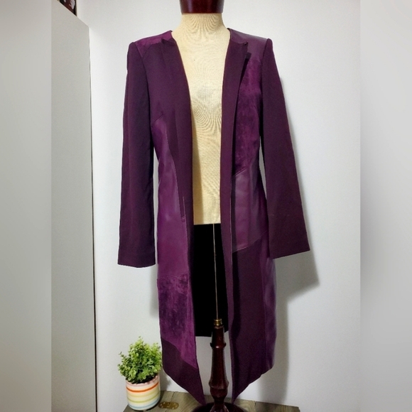 Calvin Klein Jackets & Blazers - Calvin Klein size 6 open purple  jacket.